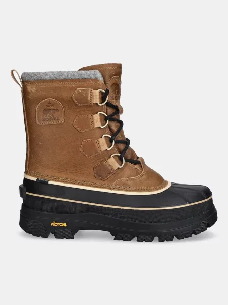 Δερμάτινα παπούτσια Sorel CARIBOU HORIZON GTX ανδρικά καφέ