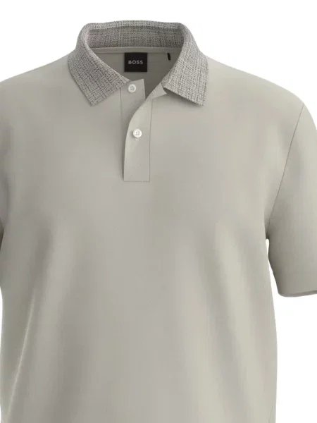 Tricou polo Boss gri