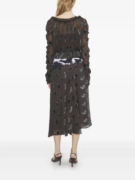 Top Tory Burch de catifea maro