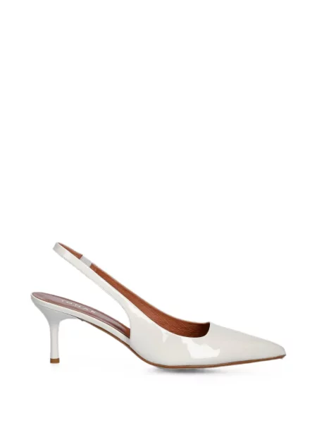 Pantofi cu toc Jonak Paris slingback alb