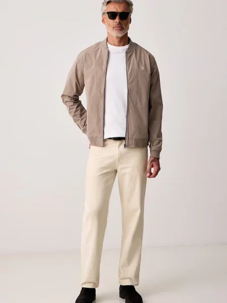 U.S. Polo Assn. geacă bomber pentru bărbați SMART bej