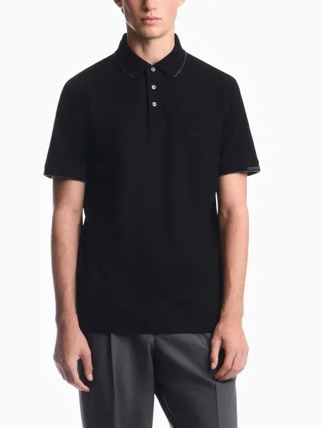 Поло Emporio Armani чорний