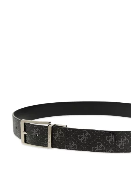 Reversibil curea Guess cu imagine negru