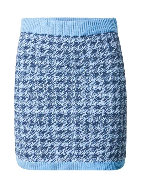 VERO MODA Fustă albastru deschis / albastru închis alb