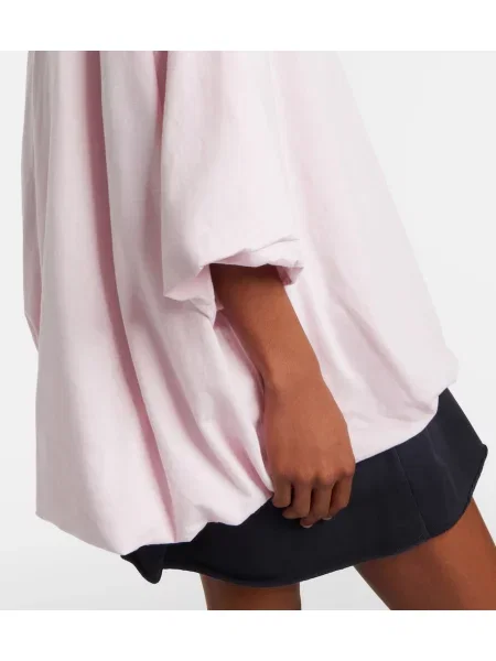 Tricou Acne Studios din jerseu roz