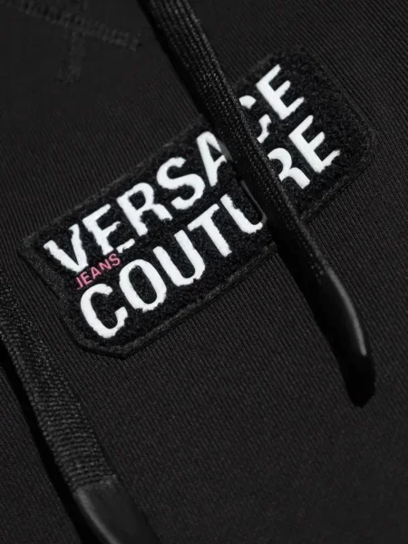 Hanorac cu glugă Versace Jeans Couture negru