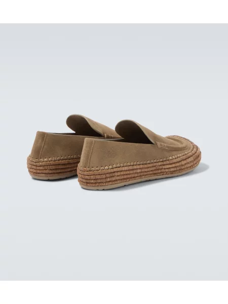 Espadrile Loewe din piele de căprioară gri