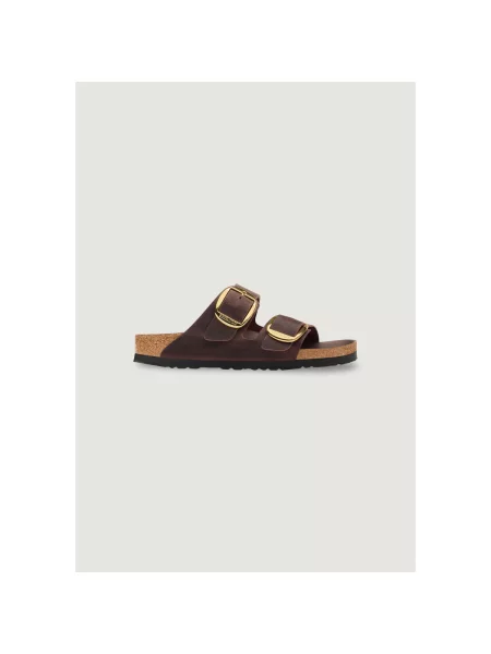 Pantofi Birkenstock cu cataramă maro