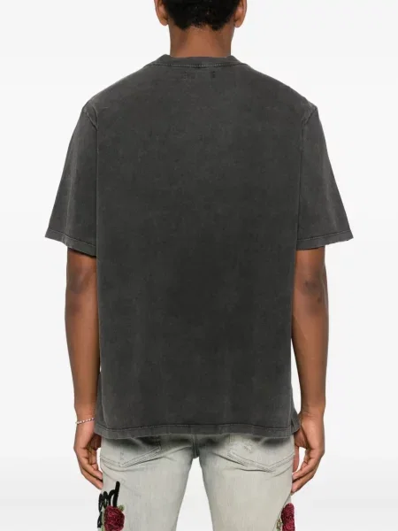 Tricou Amiri cu imagine negru