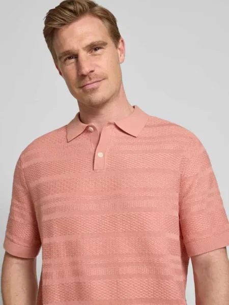 Koszulka polo o kroju relaxed fit z czystej bawełny model ‘FOAM’ Selected Homme