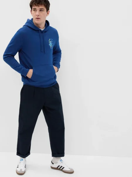 Ретро суитчър Gap на цветя синьо