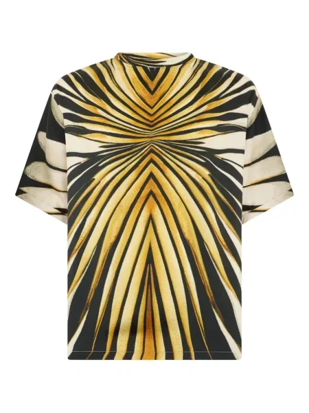 Tricou Roberto Cavalli cu imagine alb