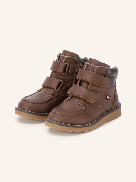 Tommy Hilfiger Boots tmavě hnědá