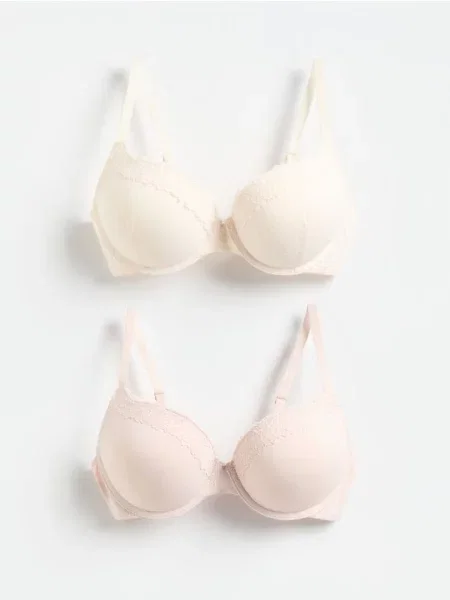 Reserved Sutien super push-up 2 pack crem