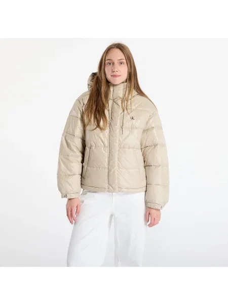 Kurtka Calvin Klein Jeans Shine Puffer Jacket Brown XS brązowe