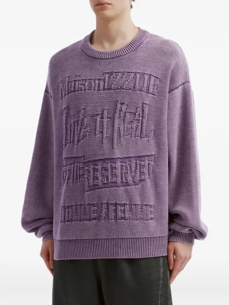 Pulover Izzue cu autograf violet