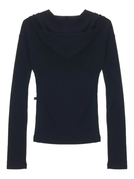 Hanorac cu glugă Low Classic clasic negru