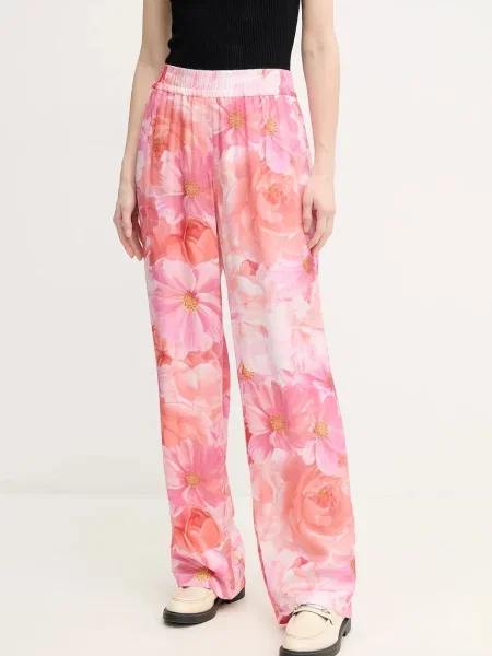 Marc Aurel pantaloni femei drept high waist roz