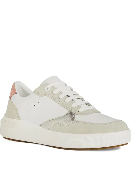 Δερμάτινα sneakers Geox λευκό