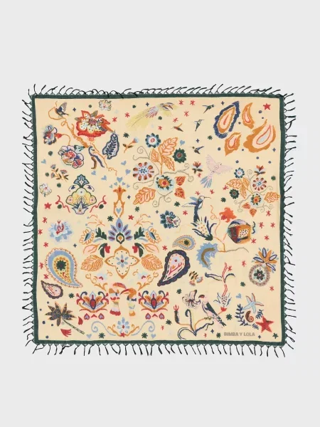 Хустка Bimba Y Lola з принтом бежева