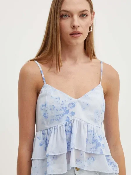 Блуза Hollister Co. с десен синьо