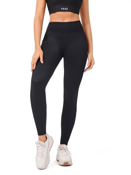 YEAZ Pantaloni sport Flex negru alb