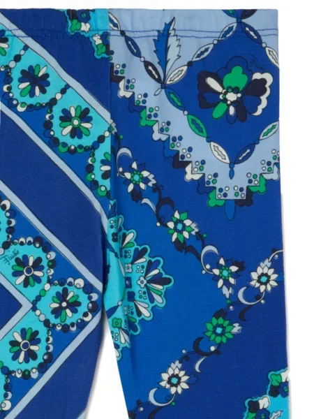 Legginsy dziecięce Pucci niebieskie
