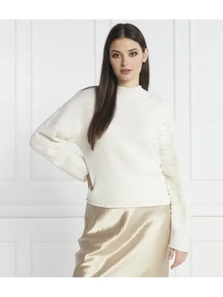 Liviana Conti De lână pulover | Relaxed fit cu adaos de cașmir alb