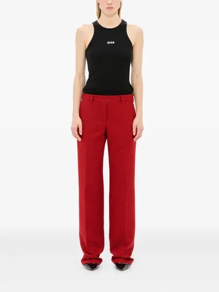 Pantaloni Msgm cu imagine roșu