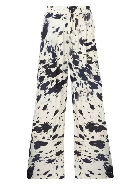 Lala Berlin Hlače Paolo črna bela