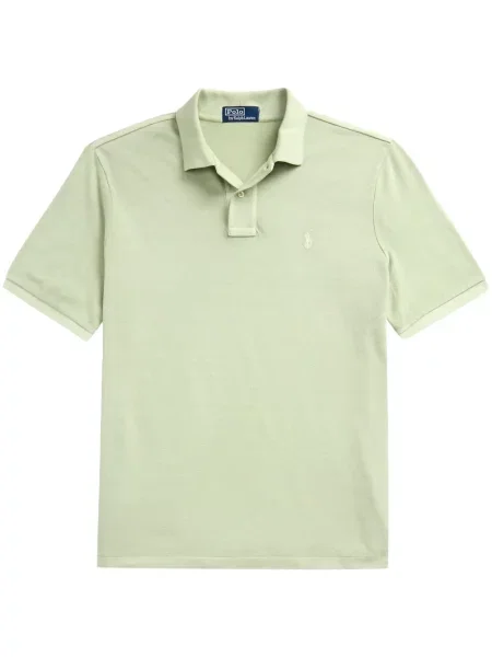 Αρκουδάκι polo Polo Ralph Lauren υφαίνω διαγωνίως με σχέδιο μπλε