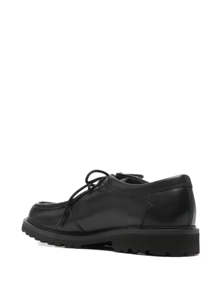 Кожени лоуфъри Clarks Originals с връзки черно