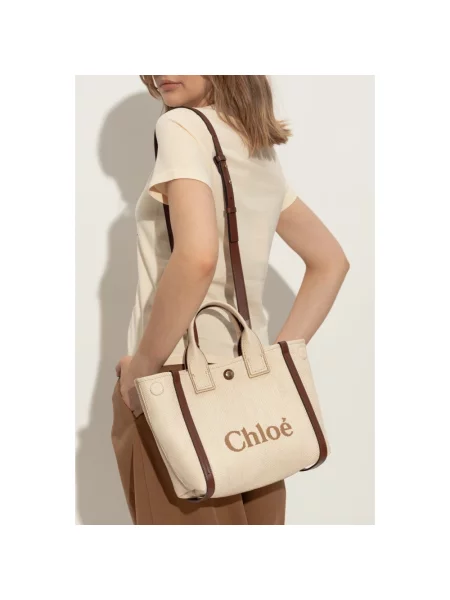 Shopperka Chloe biznesowa beżowa