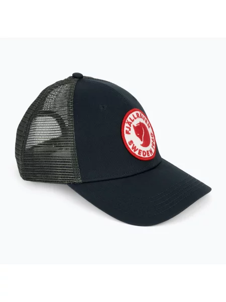 Kšiltovka Fjallraven Langtradarkeps tmavomodrá s aplikací modrá