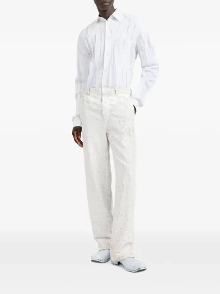 Pantaloni Maison Margiela alb