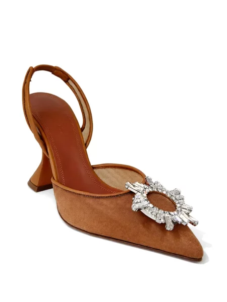 Pantofi cu toc Amina Muaddi slingback