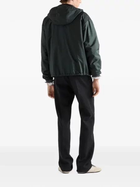 Reversibil geacă Prada verde