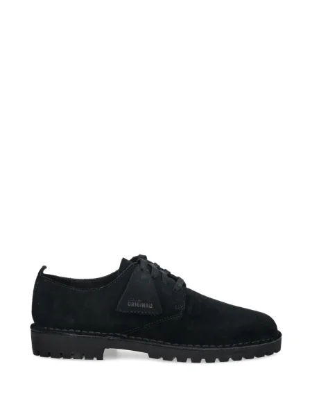 Pantofi derby Clarks Originals din piele de căprioară negru