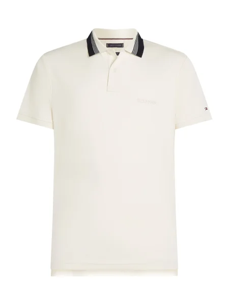 TOMMY HILFIGER Majica slonovina / golobje modra črna