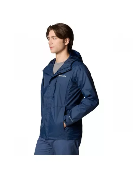 Pánska bunda do dažďa Columbia Pouring Adventure III collegiate navy námorníctvo