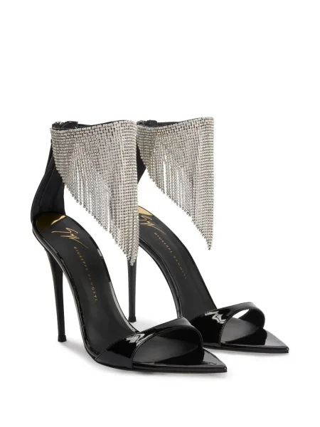 Sandale Giuseppe Zanotti de cristal negru