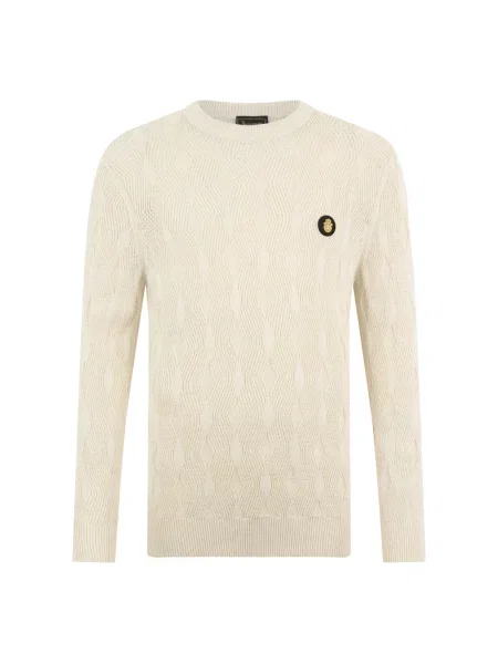 Sweter Billionaire wełniany beżowy