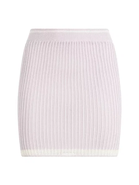 Dzianinowa spódnica mini Philipp Plein różowa