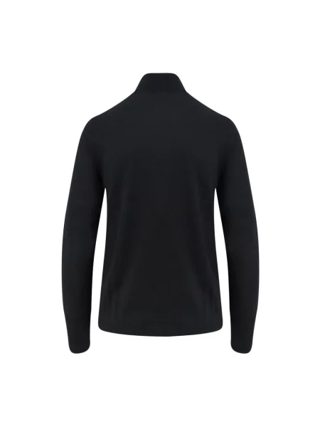 Sweter z golfem Aspesi wełniany czarny