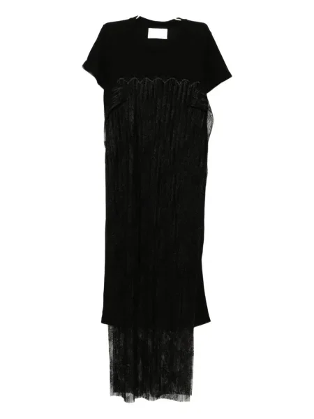 Rochie Quetsche din dantelă de costum negru