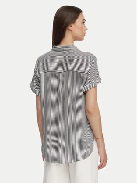 VERO MODA Blúzka BUMPY tmavomodrá biela