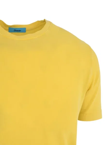 Tricou Drumohr cu decolteu rotund galben