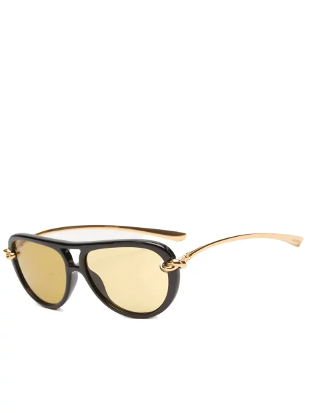 Okulary przeciwsłoneczne Bottega Veneta Eyewear czarne