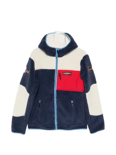 Geacă Napapijri din fleece albastru