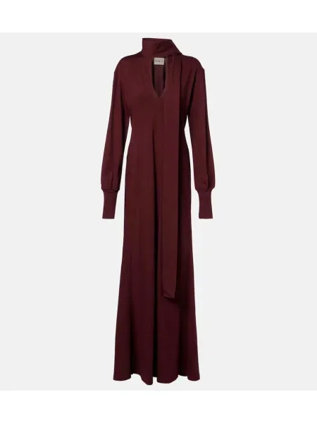 Öltöny maxi ruha Plan C borvörös